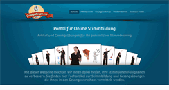 Desktop Screenshot of gesangsuebungen.com