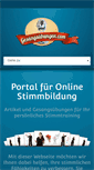 Mobile Screenshot of gesangsuebungen.com
