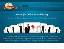 Tablet Screenshot of gesangsuebungen.com